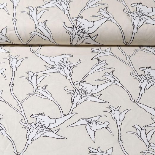 Popeline de viscose - Lys Ecru