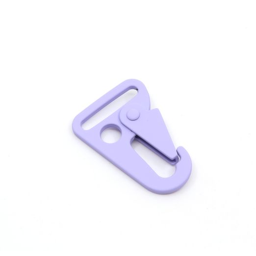 Mousqueton crochet 25mm métal Lilas D268 Mousqueton crochet 25mm métal Lilas D268