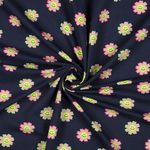 Jersey - Roliga Blommor Navy Neon