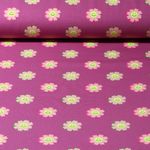 Jersey - Fleurs amusantes Myrtille Fluo