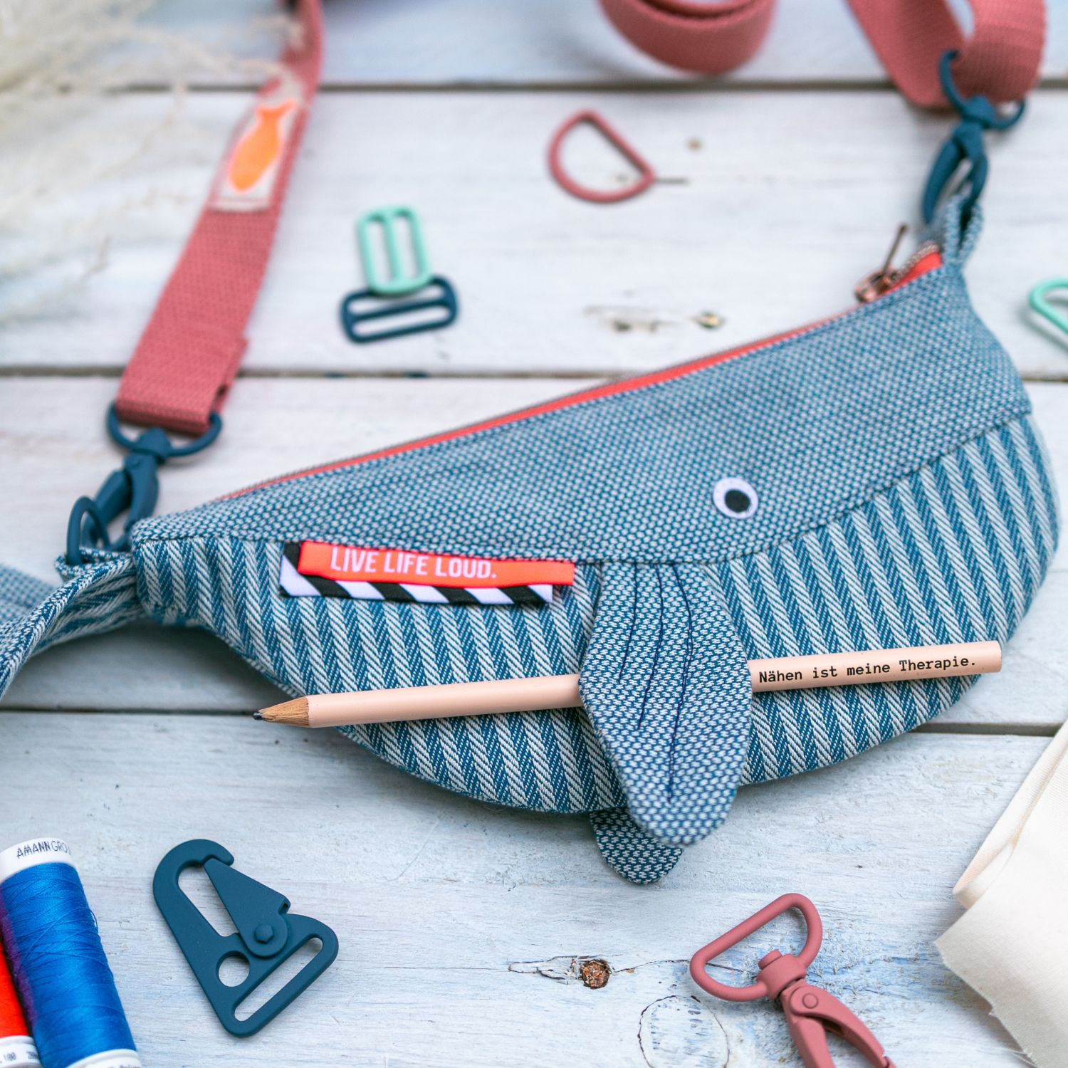 Wal-Tasche von Von lange Hand *Taschenstar*-1 Wal-Tasche von Von lange Hand *Taschenstar*-1