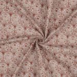 Baumwoll-Canvas - Digitaldruck Stempeldruck Braun Baumwoll-Canvas - Digitaldruck Stempeldruck Braun