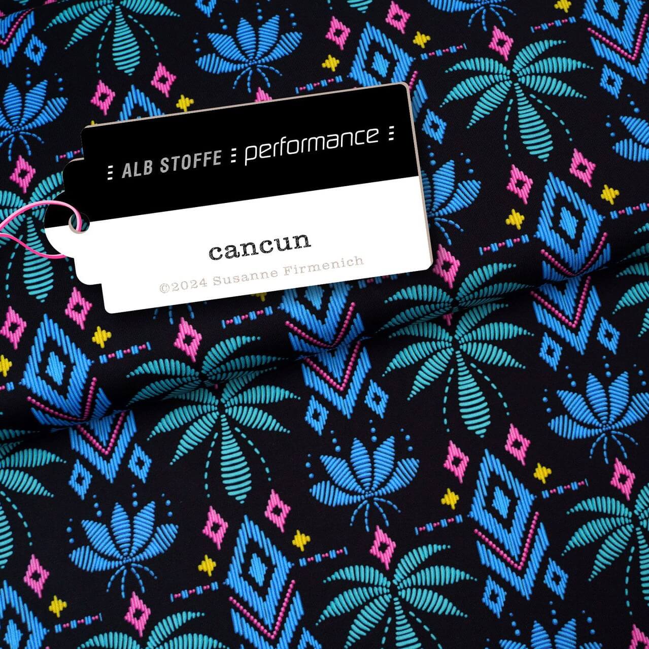 Tissu Albstoffe - Collection Performance - Cancun Noir-0 Tissu Albstoffe - Collection Performance - Cancun Noir-0