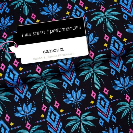 Tissu Albstoffe - Collection Performance - Cancun Noir Tissu Albstoffe - Collection Performance - Cancun Noir