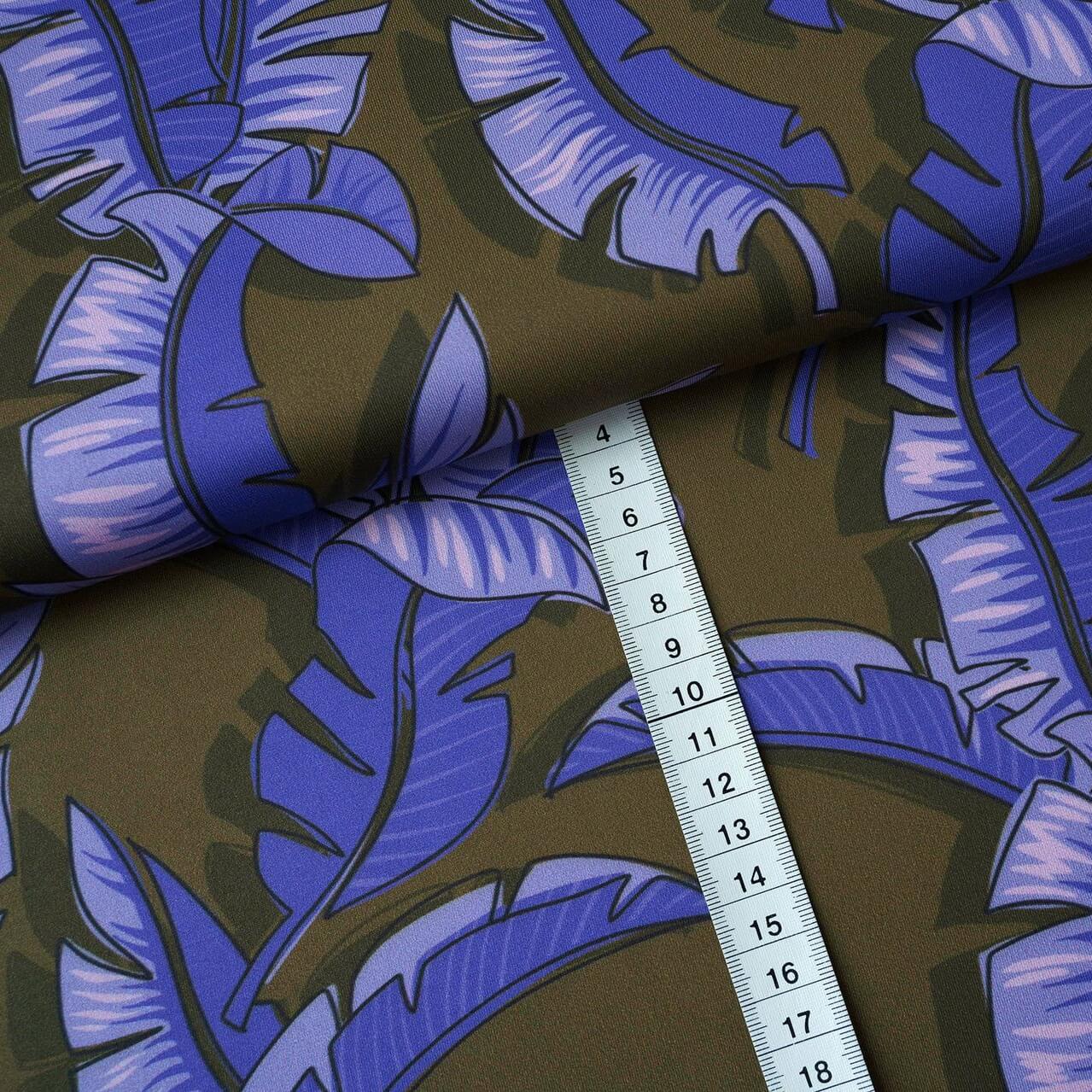Tissu Albstoffe - Collection Performance - Banane Split Vert olive-1 Tissu Albstoffe - Collection Performance - Banane Split Vert olive-1