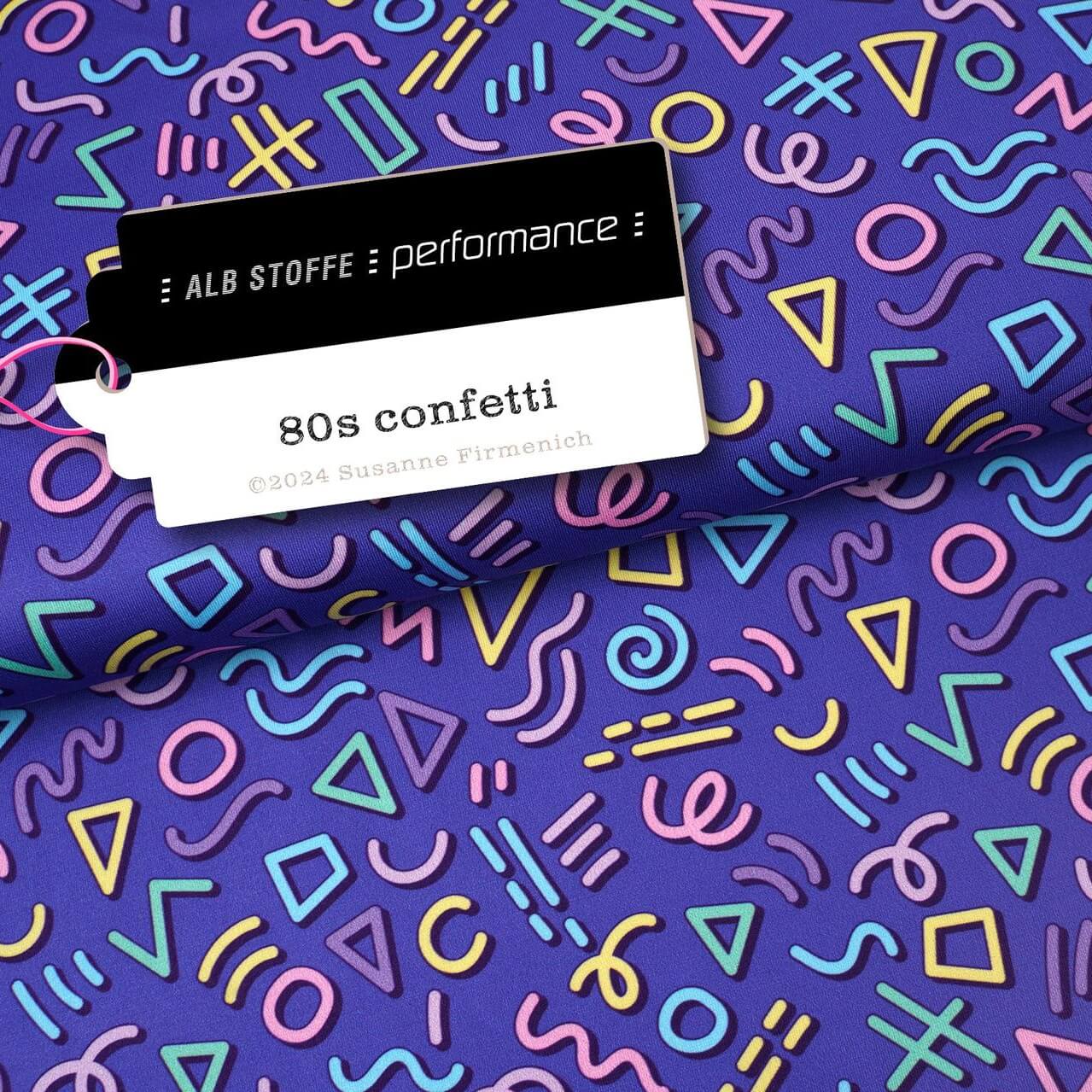 Collection Performance Albstoffe - Confettis 80s Violet-0 Collection Performance Albstoffe - Confettis 80s Violet-0