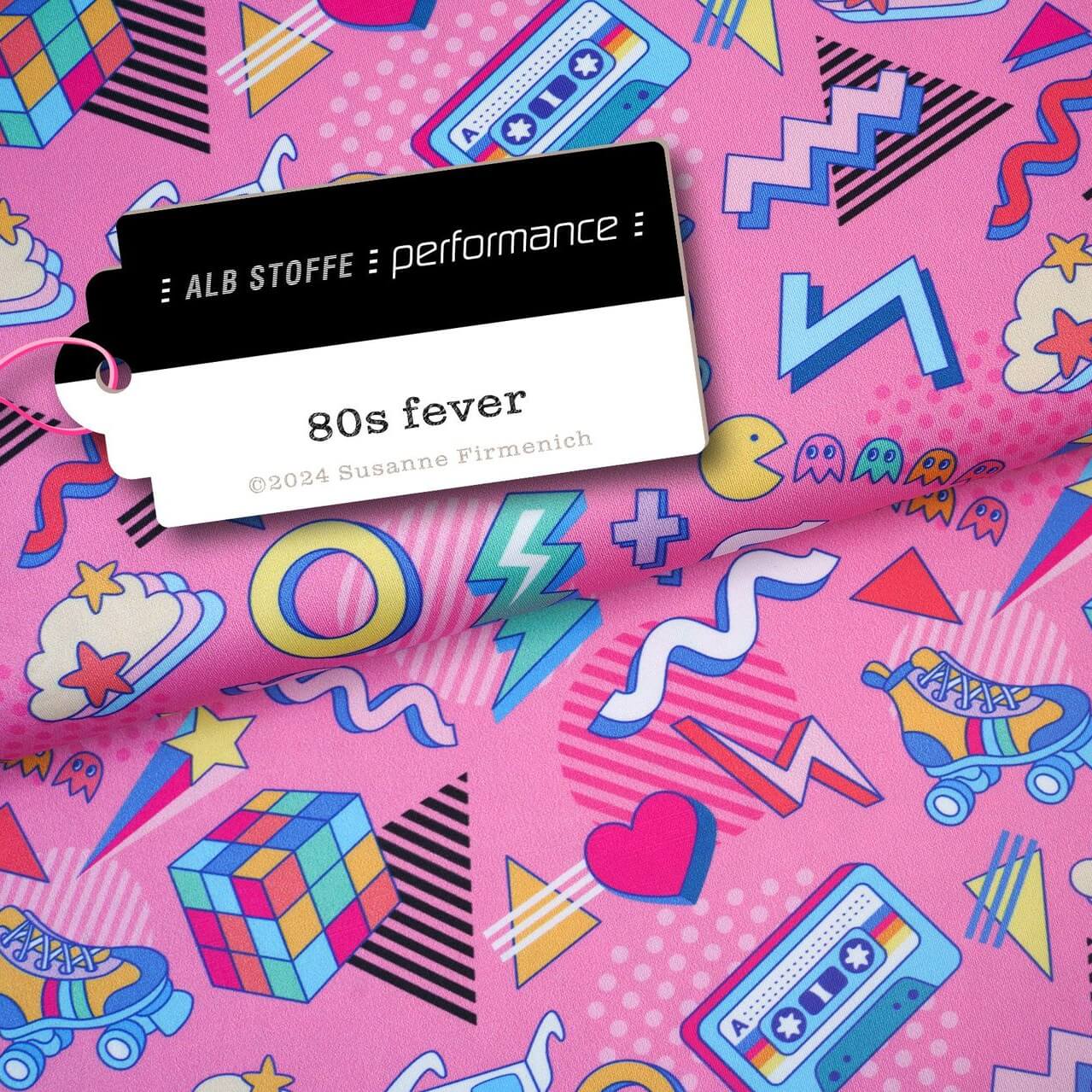 Collection Performance Albstoffe - Confettis 80s Rose Fever-0 Collection Performance Albstoffe - Confettis 80s Rose Fever-0