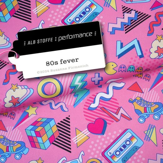 Collection Performance Albstoffe - Confettis 80s Rose Fever Collection Performance Albstoffe - Confettis 80s Rose Fever