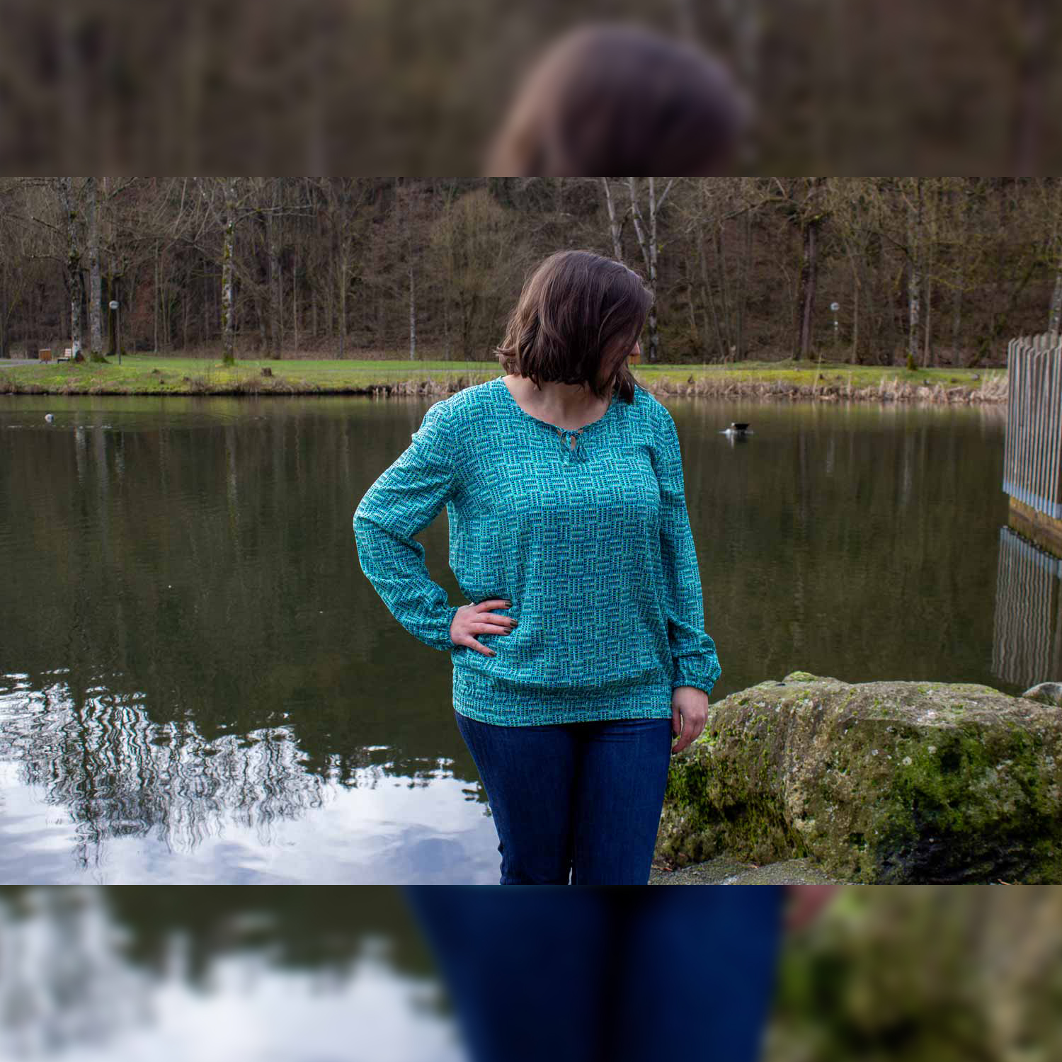 Bluse - Vergiss mein nicht - Schnittmuster eBook-5 Bluse - Vergiss mein nicht - Schnittmuster eBook-5