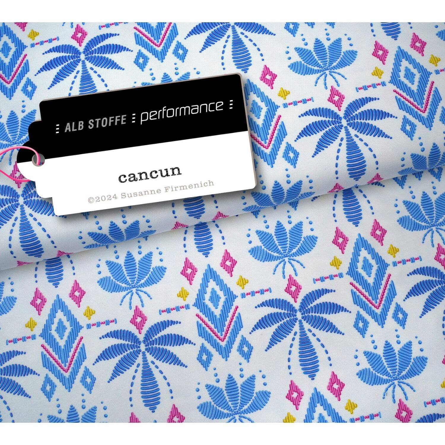 Tissu Albstoffe - Collection Performance - Cancun Blanc-0 Tissu Albstoffe - Collection Performance - Cancun Blanc-0