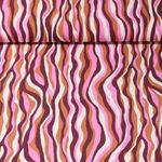 Viscose - Vagues Rouge vin