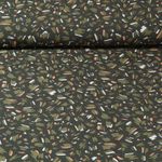 Viscose - Combiné Rayures mixées Kaki