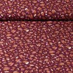 Viscose - Mélange de rayures Bordeaux