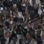 Bomulls-canvas - Digitaltryck Geo Abstrakt Navy Bomulls-canvas - Digitaltryck Geo Abstrakt Navy