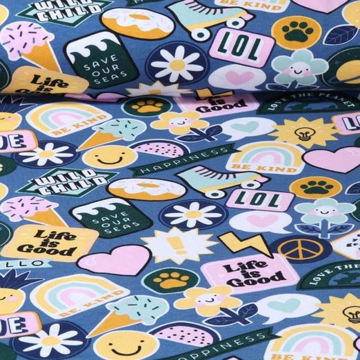 Jersey - Patches Blau