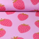 Mousseline - Fraises Rose vif