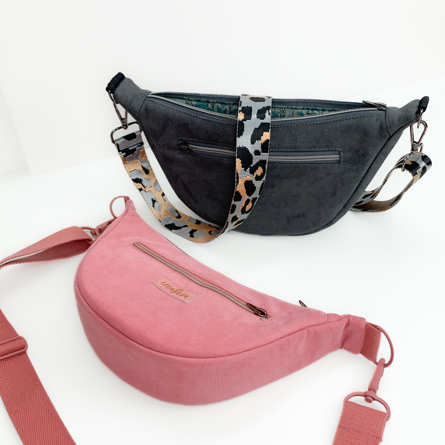 Taschen-Kombi - Moon Bag Luna Mini, M und L - Schnittmuster eBook-4 Taschen-Kombi - Moon Bag Luna Mini, M und L - Schnittmuster eBook-4