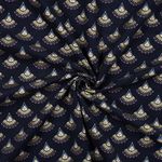 Babycord - Boho Fächer Gold Navy Babycord - Boho Fächer Gold Navy