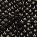 Babycord - Boho Fächer Gold Schwarz Babycord - Boho Fächer Gold Schwarz