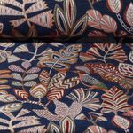 Gobelin - Jacquard Jungle Bleu nuit