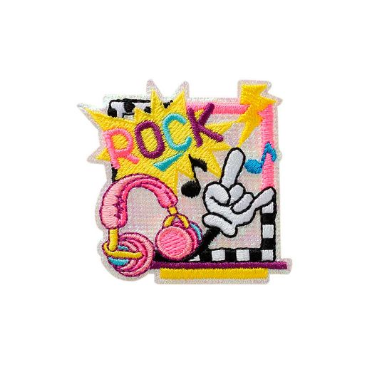 Ecusson thermocollant Rock fluo Ecusson thermocollant Rock fluo