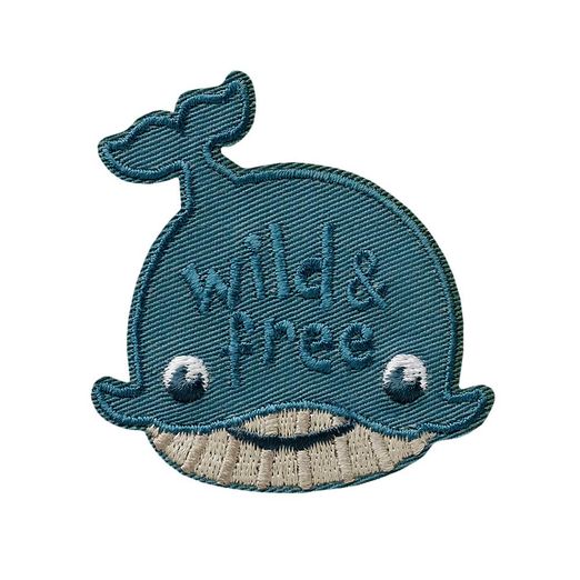 Ecusson thermocollant Baleine Wild & Free Ecusson thermocollant Baleine Wild & Free