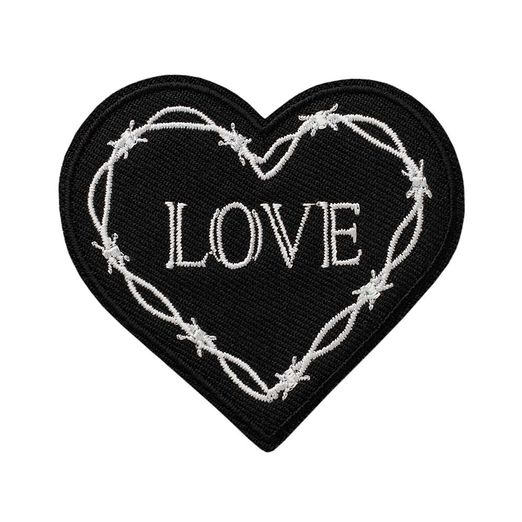 Patch Love Herz schwarz Patch Love Herz schwarz