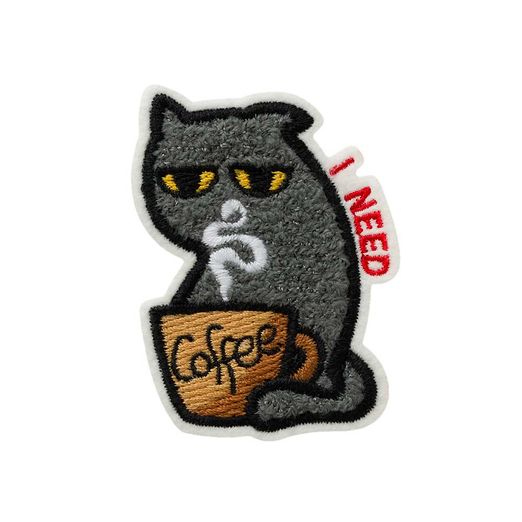 Ecusson thermocollant I need coffee