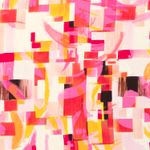 Viskose - Digitaldruck Abstraktes Muster Fuchsia Viskose - Digitaldruck Abstraktes Muster Fuchsia