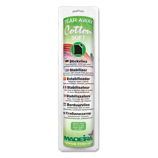 Stickvlies - Madeira Cotton soft schwarz Stickvlies - Madeira Cotton soft schwarz