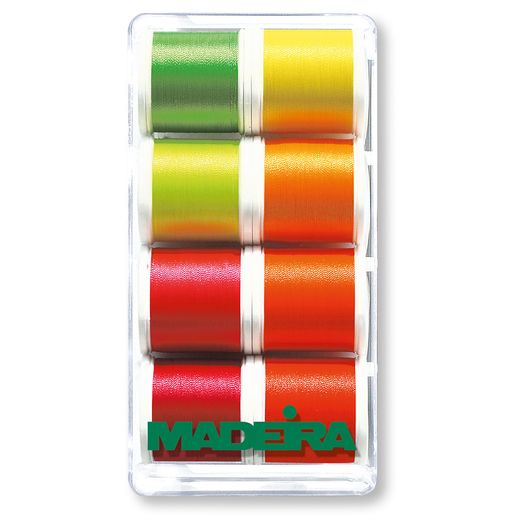 Set Madeira Fil à broder Polyneon Fluo 8 x 400m Set Madeira Fil à broder Polyneon Fluo 8 x 400m