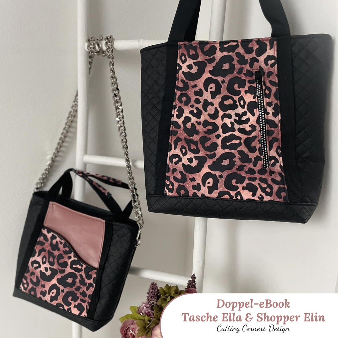 Taschen-Kombi - Tasche Ella und Shopper Elin - Schnittmuster eBook-1 Taschen-Kombi - Tasche Ella und Shopper Elin - Schnittmuster eBook-1
