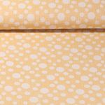 Mousseline de coton - Jacquard Double face Pois Jaune