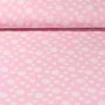 Mousseline de coton - Jacquard Double face Pois Rose