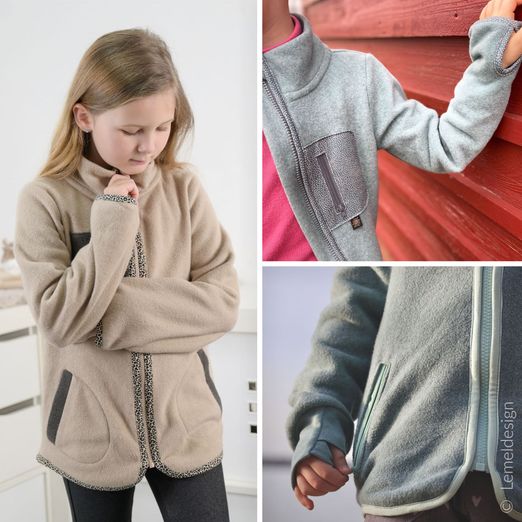 Fleecejacke - Mullingar Kids - Schnittmuster eBook