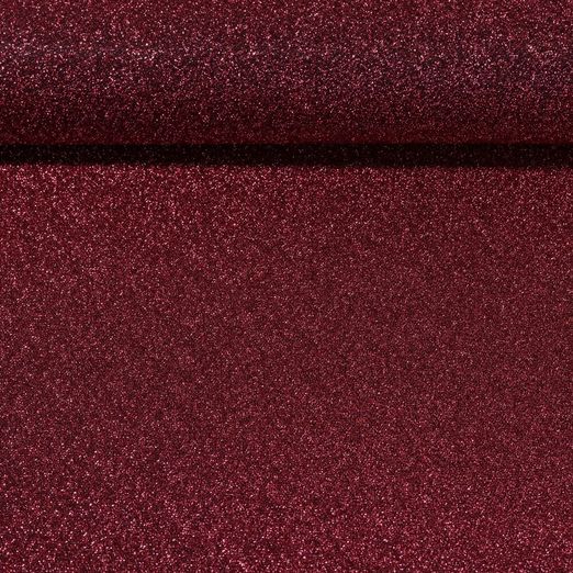 Stretch-Lurex Noella - Glam & Paillettes Rouge rubis