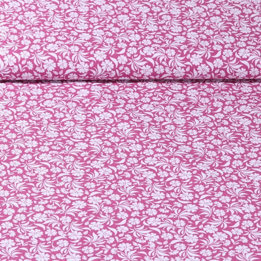 Popeline de coton - Rose vif
