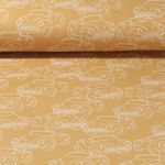 Sweat d'été - French Terry gratté Cabriolet Jaune moutarde