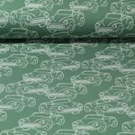 Sweat d'été - French Terry gratté Cabriolet Vert