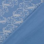 Sommersweat - French Terry Cabrios Jeansblau Angeraut Sommersweat - French Terry Cabrios Jeansblau Angeraut