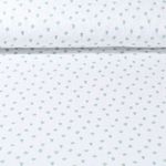 Mousseline de coton - Double Gaze Impr. num. Tulipes Blanc cassé vert