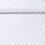 Mousseline de coton - Double Gaze Impr. num. Tulipes Blanc cassé Mauve
