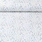 Mousseline de coton - Double Gaze Impr. num. Botanique Ecru Orange