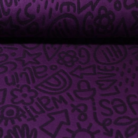 Sweat bio - Hamburger Liebe Hand on Heart All I Want Stepper Lilas