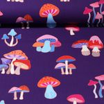 Bio Jersey - Hamburger Liebe Digitaldruck Hand On Heart Dream Lila