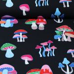 Organic Jersey - Hamburger Liebe Digitale Opdruk Hand Op Hart Droom Zwart