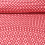 Jersey jacquard bio - Hamburger Liebe Hand on Hearts Lucky Knit Rouge