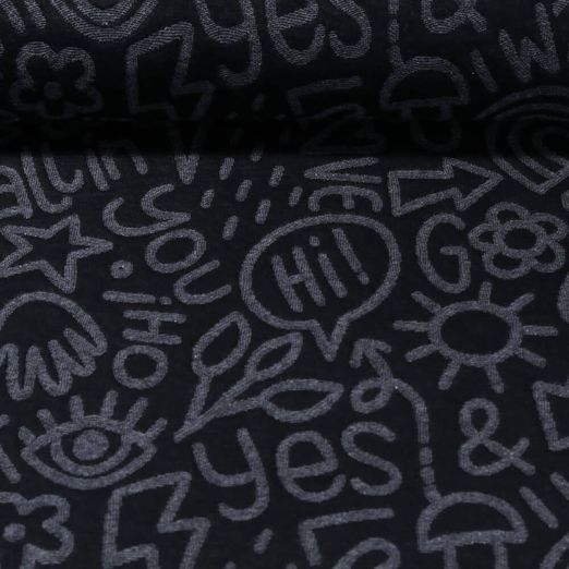 Bio Sweat - Hamburger Liebe Hand on Heart All I Want Stepper Schwarz
