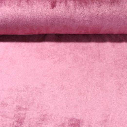 Jersey Velours Ice - Super stretch Vieux rose Uni