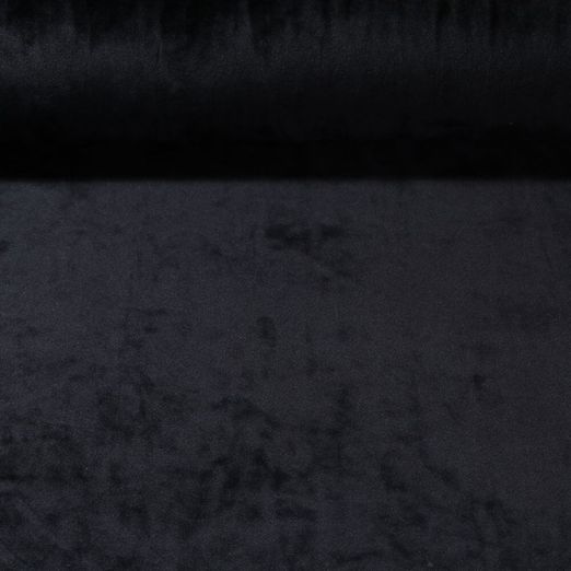 Samtjersey Ice - Superstretch Uni Schwarz